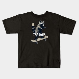 Trasher Raccoon Kids T-Shirt